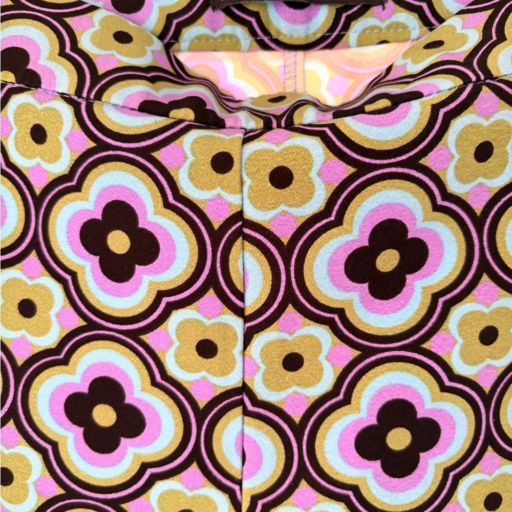 Geometric Patterned Flare Pants - image 3